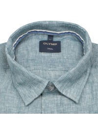OLYMP Leinenhemd - Regular Fit - Casual - Kentkragen - grün - Thumbnail ID: arimo53t2t