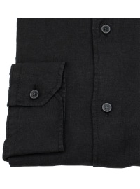 OLYMP Leinenhemd - Regular Fit - Casual - Kentkragen - schwarz - Thumbnail ID: arim8m7unv