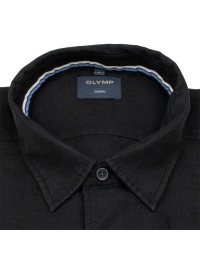 OLYMP Leinenhemd - Regular Fit - Casual - Kentkragen - schwarz - Thumbnail ID: arims4q6th