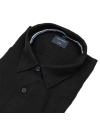 OLYMP Leinenhemd - Regular Fit - Casual - Kentkragen - schwarz - Thumbnail ID: arimw78q4s