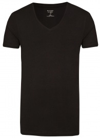 OLYMP Level Five Body Fit - T-Shirt - V-Ausschnitt - schwarz