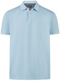 OLYMP Poloshirt - Regular Fit - Piqué - hellblau
