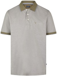 OLYMP Poloshirt - Regular Fit - Zweiton - merzerisierte Baumwolle - grün
