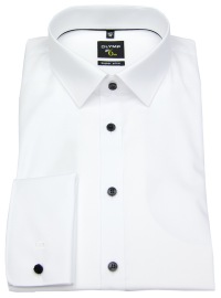 OLYMP Gala Shirt - No. Six Super Slim - Contrast Buttons - Double Cuff - w/o OP