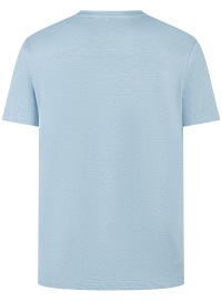 OLYMP T-Shirt - Regular Fit - Rundhals-Ausschnitt - Leinen - hellblau - Thumbnail ID: arimu1aqav