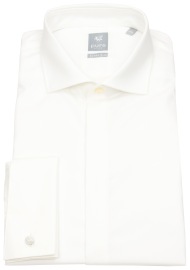 Pure Gala Shirt - Extra Slim Fit - Cutaway Collar - Double Cuff - Light Beige - Extra Langer 71cm Sleeve - w/o OP