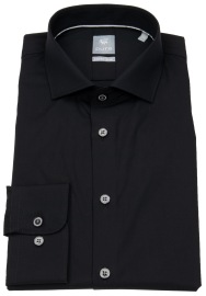 Pure Shirt - Extra Slim - Cutaway Collar - Black - w/o OP
