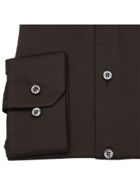 Pure Hemd - Slim Fit - Functional Shirt - Haifischkragen - dunkelbraun - Thumbnail ID: arimf2s4v1