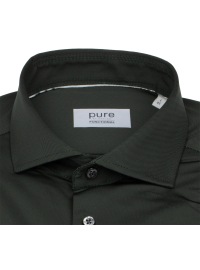 Pure Hemd - Slim Fit - Functional Shirt - Haifischkragen - dunkelgrün - Thumbnail ID: arimbt7odo