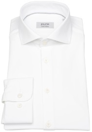 Pure Hemd - Slim Fit - Functional Shirt - Haifischkragen - weiß - extra langer 70cm Arm