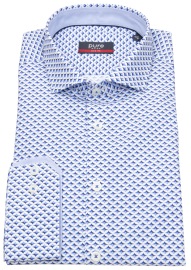 Pure Hemd - Slim Fit - Haifischkragen - blau / weiß - ohne OVP