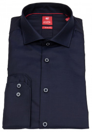Pure Hemd - Slim Fit - Haifischkragen - dunkelblau