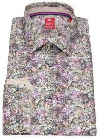 Pure Shirt - Slim Fit - Kent Collar  - Print - Multicolored - w/o OP