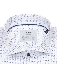 Pure Hemd - Slim Fit Stretch - Haifischkragen - Kontrastknöpfe - dunkelblau / hellblau - Thumbnail ID: arimu5n32q