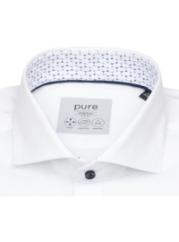 Pure Hemd - Slim Fit Stretch - Haifischkragen - Kontrastknöpfe - weiß - Thumbnail ID: arim1t7tv2