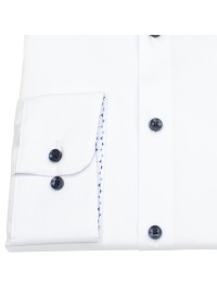 Pure Hemd - Slim Fit Stretch - Haifischkragen - Kontrastknöpfe - weiß - Thumbnail ID: arim6qootu