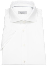 Pure Kurzarmhemd - Slim Fit - Functional Shirt - Haifischkragen - weiß