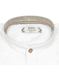 Pure Trachtenhemd - Slim Fit - Stehkragen - weiß - Thumbnail ID: arim7nwm28
