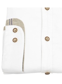 Pure Trachtenhemd - Slim Fit - Stehkragen - weiß - Thumbnail ID: arimmmwvc8