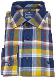 Redmond Flanellhemd - Comfort Fit - kariert - mehrfarbig