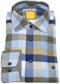 Redmond Flanellhemd - Modern Fit - kariert - mehrfarbig