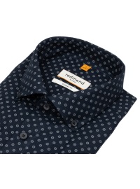 Redmond Hemd - Casual Fit - Button Down Kragen - Print - dunkelblau / grau - Thumbnail ID: arimonbtc7