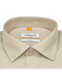 Redmond Hemd - Casual Fit - Kentkragen - beige - Thumbnail ID: arims5f4fc
