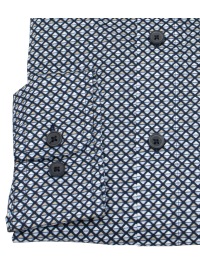 Redmond Shirt - Casual Fit - Kent Collar - Print - dark blue / light blue - Thumbnail ID: arimqb34a5