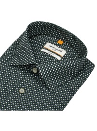 Redmond Hemd - Casual Fit - Kentkragen - Print - grün / weiß - Thumbnail ID: arim7773qt