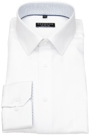 Redmond Hemd - Comfort Fit - Kentkragen - Twill - Patch - weiß - ohne OVP