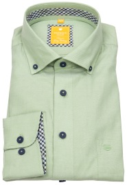 Redmond Hemd - Modern Fit - Button Down Kragen - Casual - grün