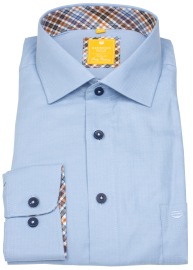 Redmond Hemd - Modern Fit - Kentkragen - Twill - hellblau