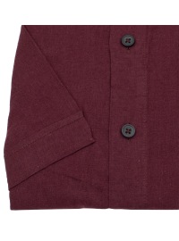 Redmond Kurzarmhemd - Casual Fit - Leinen Mix - Button Down Kragen - rot - Thumbnail ID: arimwtttqh