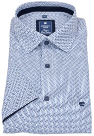 Redmond Short Sleeve Shirt - Comfort Fit - Blue / Dark Blue - w/o OP
