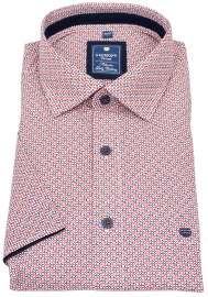 Redmond Short Sleeve Shirt - Comfort Fit - Blue / Red
