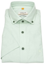 Redmond Kurzarmhemd - Comfort Fit - Button Down Kragen - grün