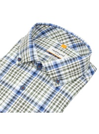 Redmond Kurzarmhemd - Comfort Fit - Button Down Kragen - kariert - grün - Thumbnail ID: arim3n5cb7