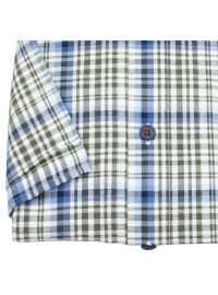 Redmond Kurzarmhemd - Comfort Fit - Button Down Kragen - kariert - grün - Thumbnail ID: arimm2c1am
