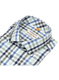 Redmond Kurzarmhemd - Comfort Fit - Button Down Kragen - kariert - grün - Thumbnail ID: arimw2v3oq