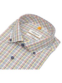 Redmond Chemise à manches courtes - Comfort Fit - col boutonné - à carreaux - multicolore - Thumbnail ID: arim919d33