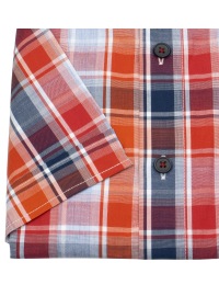 Redmond Kurzarmhemd - Comfort Fit - Button Down Kragen - kariert - rot - Thumbnail ID: arim1oftdu