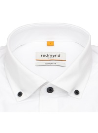 Redmond Kurzarmhemd - Comfort Fit - Button Down Kragen - weiß - Thumbnail ID: arimht42ao