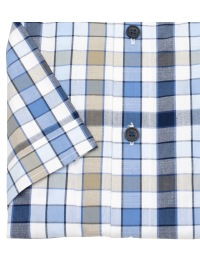 Redmond Kurzarmhemd - Comfort Fit - kariert - blau - Thumbnail ID: arima38dwb