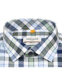 Redmond Kurzarmhemd - Comfort Fit - kariert - grün - Thumbnail ID: arim32567d