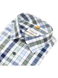 Redmond Kurzarmhemd - Comfort Fit - kariert - grün - Thumbnail ID: arim8sdv6b