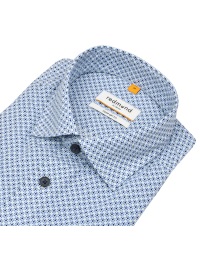 Redmond Kurzarmhemd - Comfort Fit - Print - blau / grün - Thumbnail ID: arim6butat