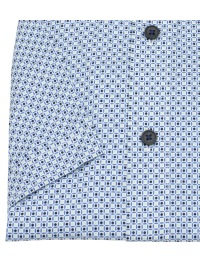 Redmond Kurzarmhemd - Comfort Fit - Print - blau / grün - Thumbnail ID: arimwbdqho