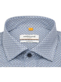 Redmond Kurzarmhemd - Comfort Fit - Print - blau / hellblau - Thumbnail ID: arimtm7of4