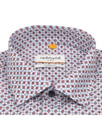 Redmond Kurzarmhemd - Comfort Fit - Print - rot - Thumbnail ID: arimdsq3f3