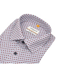 Redmond Kurzarmhemd - Comfort Fit - Print - rot - Thumbnail ID: arimot7d5b